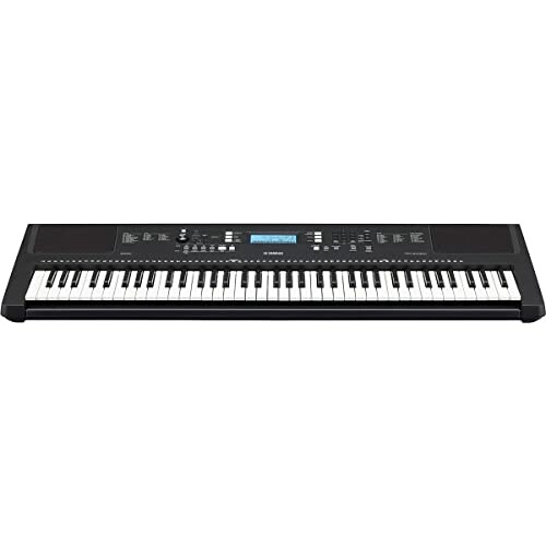 Digital keyboard piano with display and controls